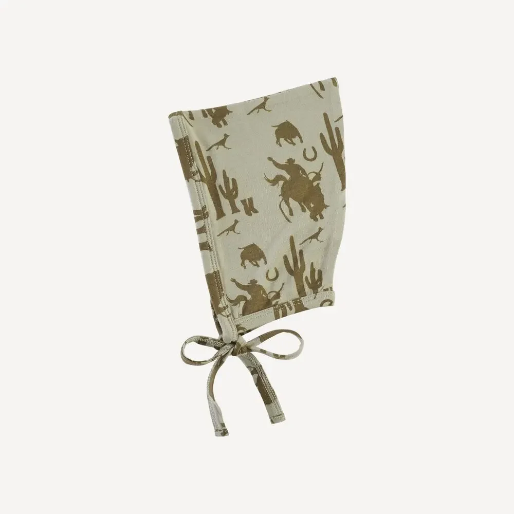 NWT Kate Quinn Cowboy Sepia Bamboo Elf Hat 6-12m